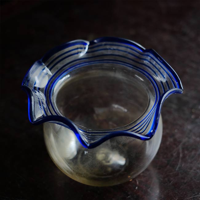 Glass goldfish bowl
