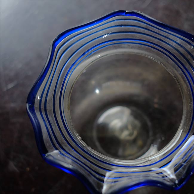 Glass goldfish bowl