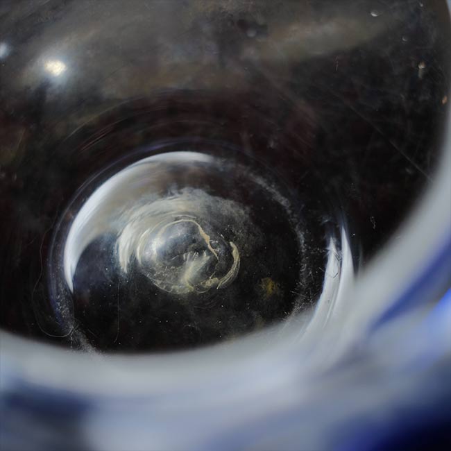 Glass goldfish bowl
