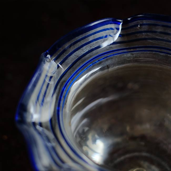 Glass goldfish bowl