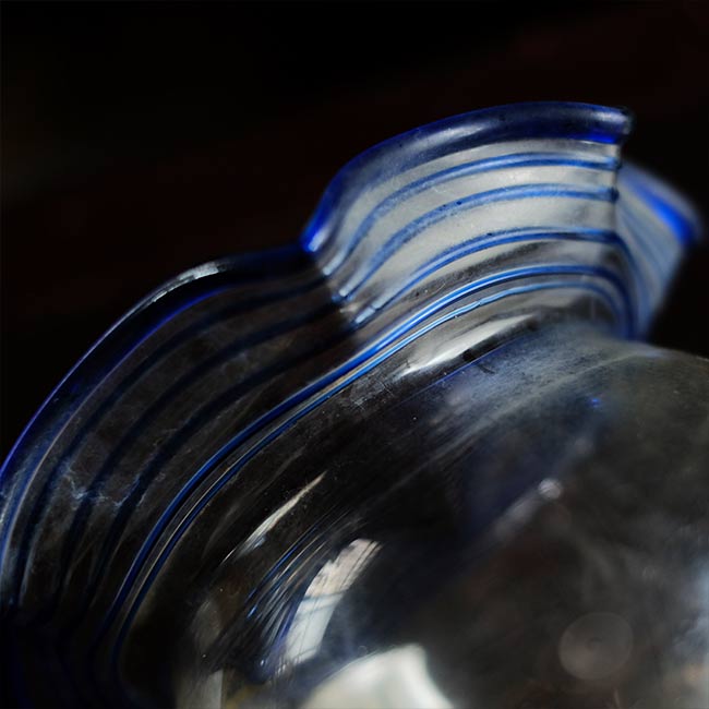 Glass goldfish bowl