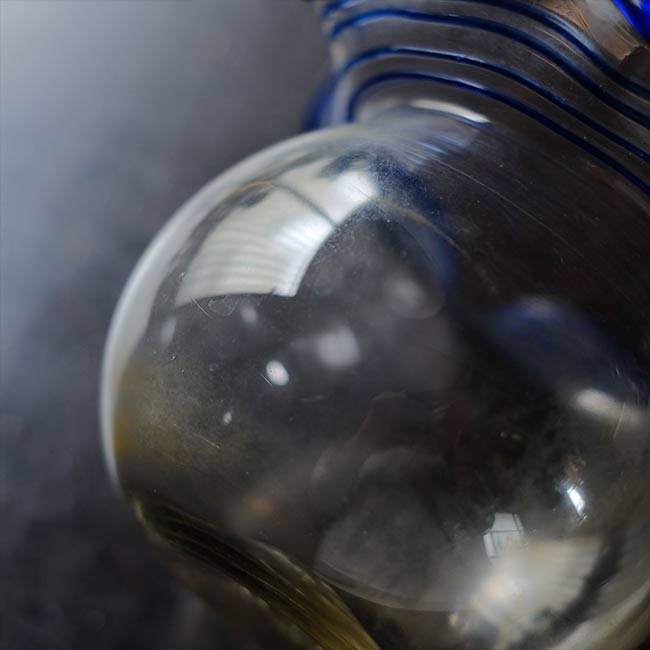 Glass goldfish bowl