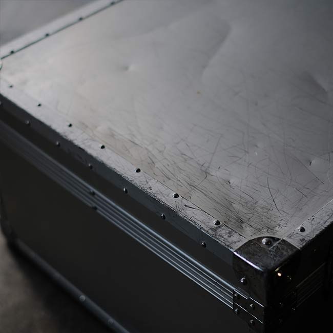 Aluminum trunk for equipment