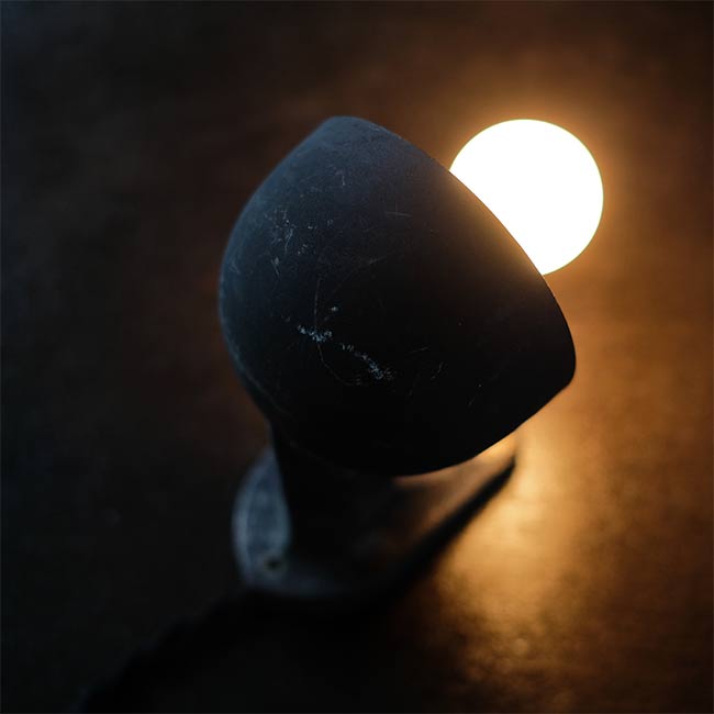 Small aluminum lamp