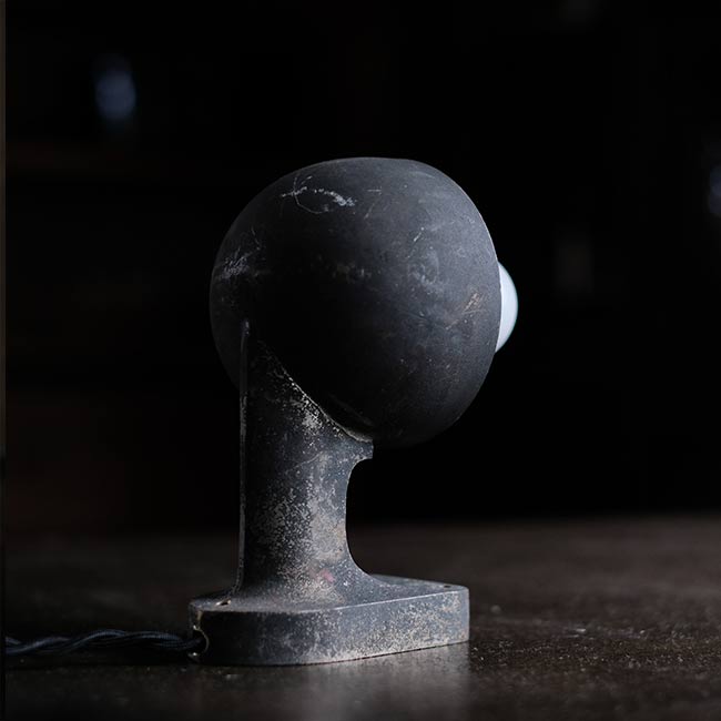 Small aluminum lamp