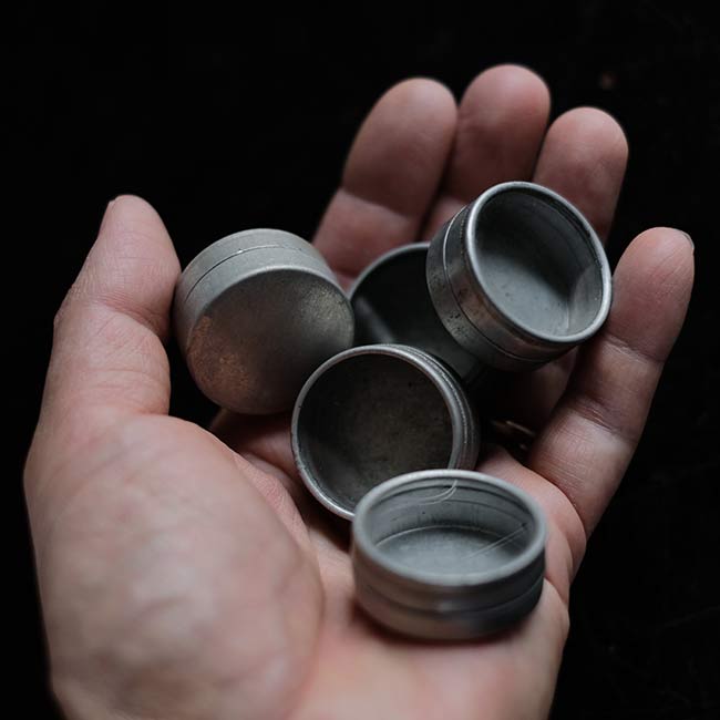 Watch parts storage case φ3.3cm