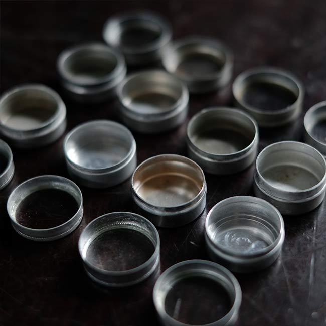 Watch parts storage case φ2.4cm