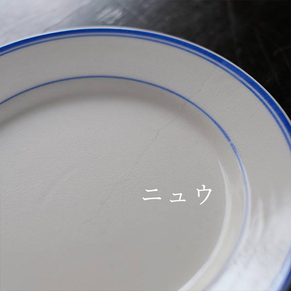 BEST IRONSTONE Blue Line Plate φ18cm