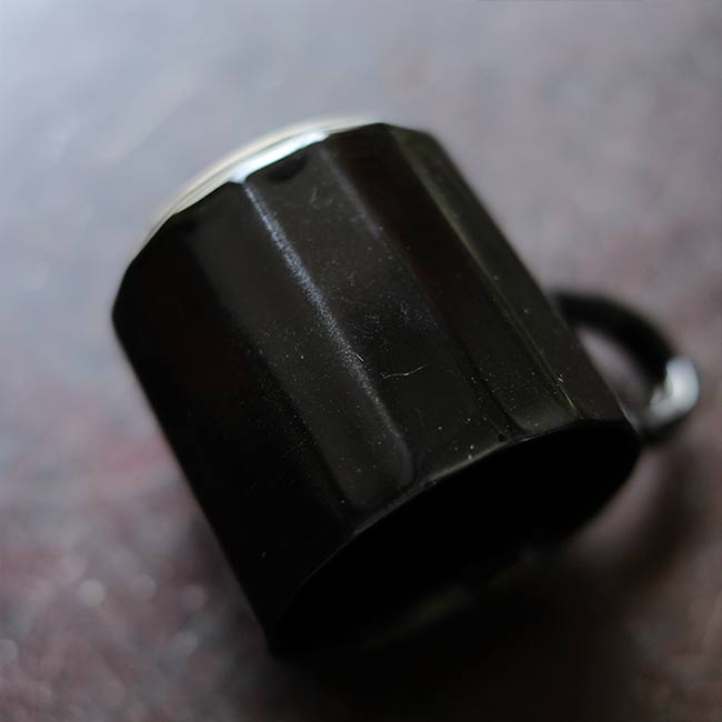 Beveled demitasse cup