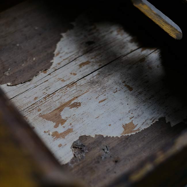 Puncture repair box at a bicycle shop