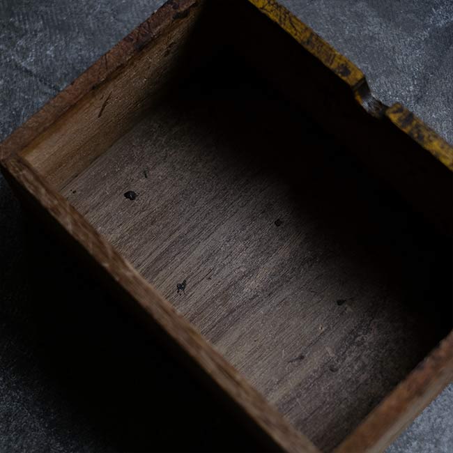 Puncture repair box at a bicycle shop