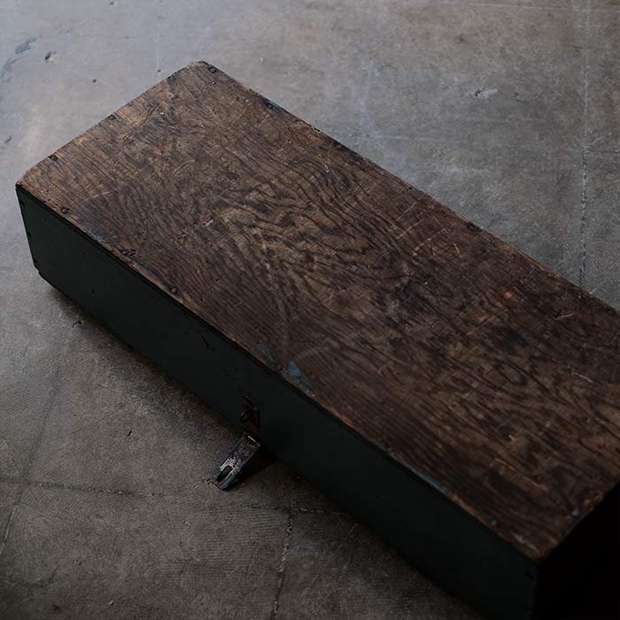 Long wooden box