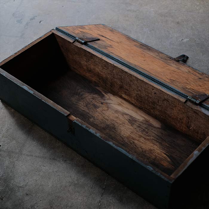 Long wooden box