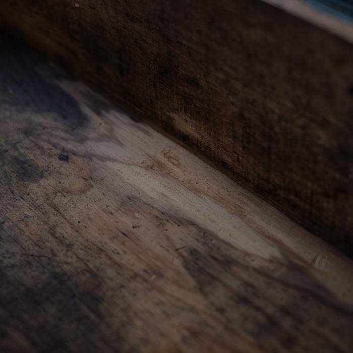 Long wooden box