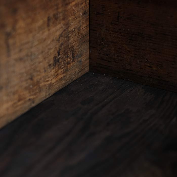 Long wooden box