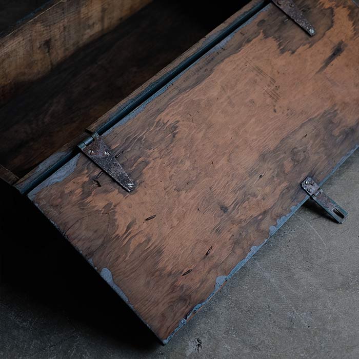 Long wooden box