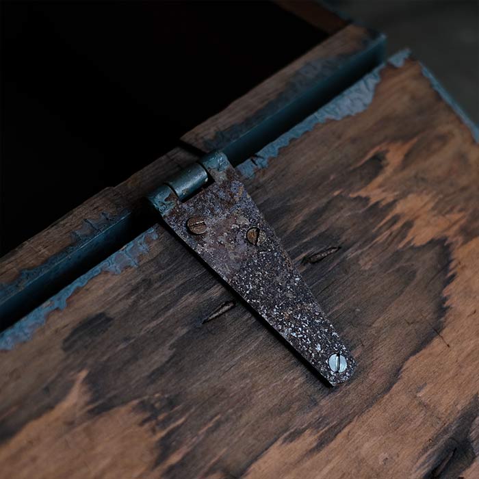 Long wooden box