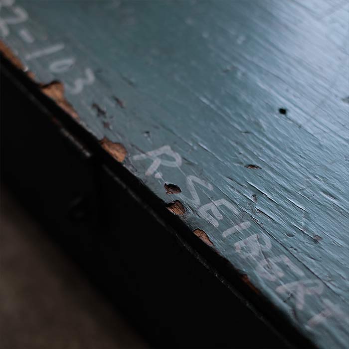Long wooden box