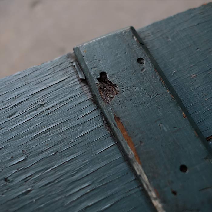 Long wooden box