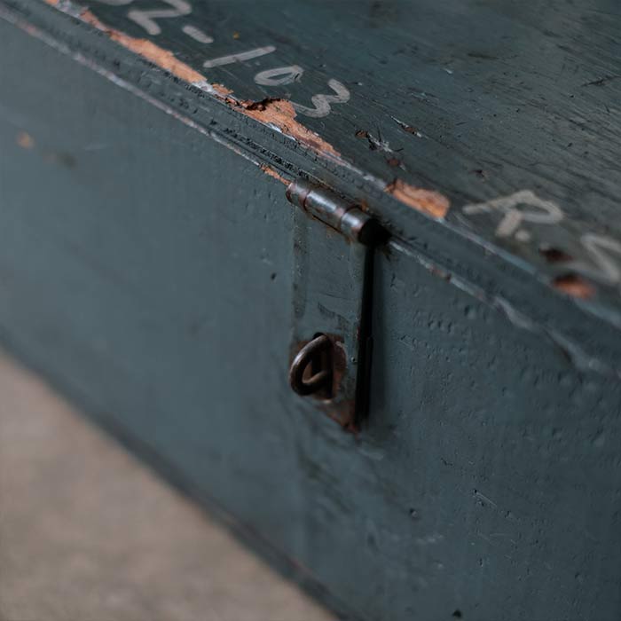 Long wooden box