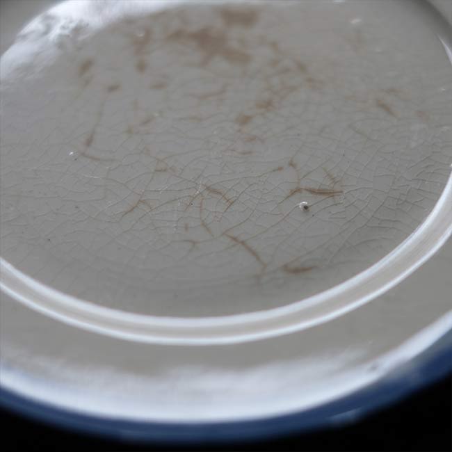 Hard ceramic medium plate φ18cm