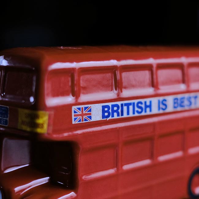 London bus money box