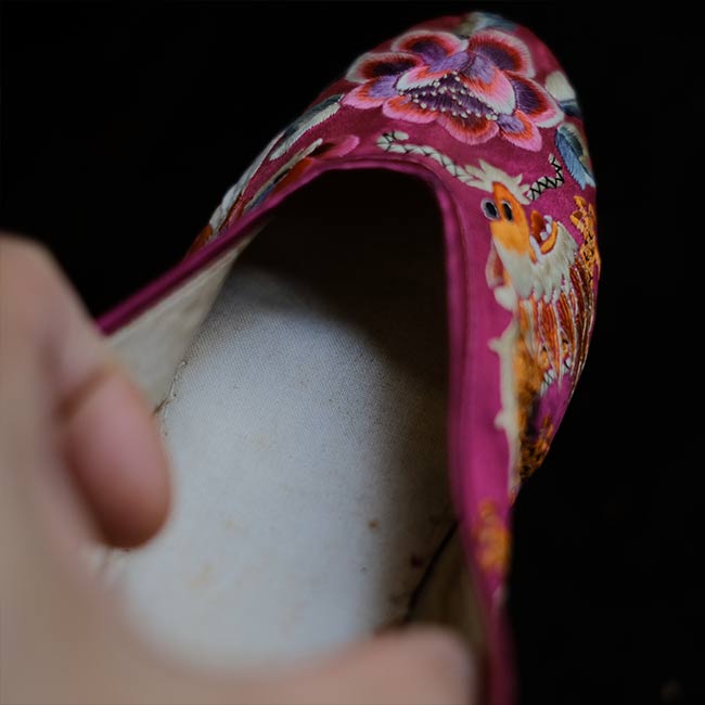 Embroidered children's shoes