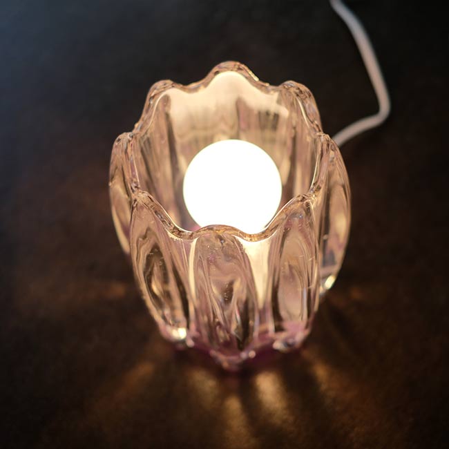 ガラスのスタンドライト