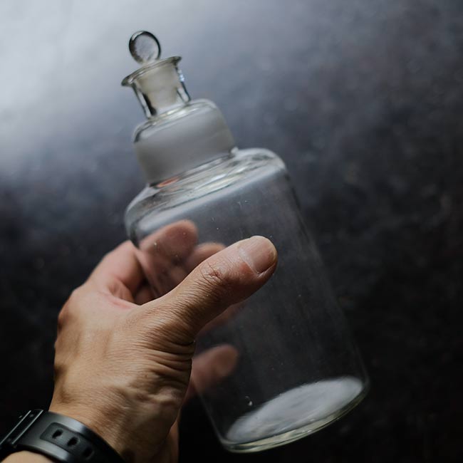 Medicine bottle with cap