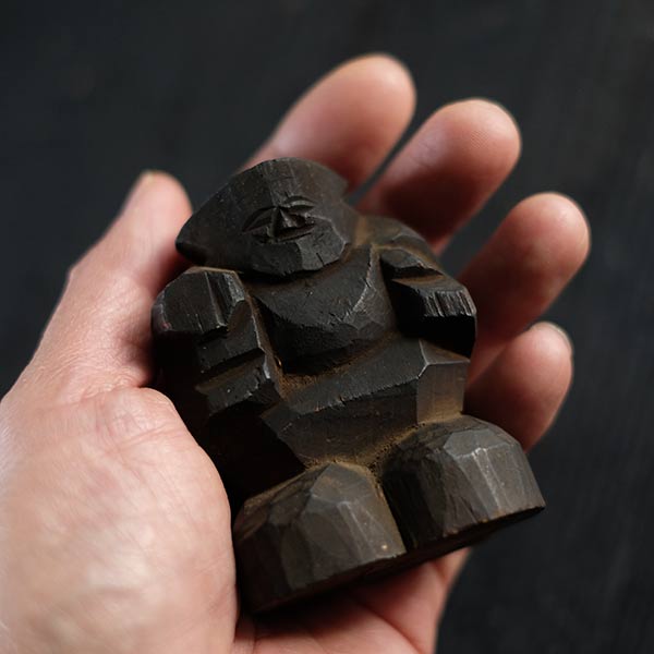 Wooden carving of Daikoku