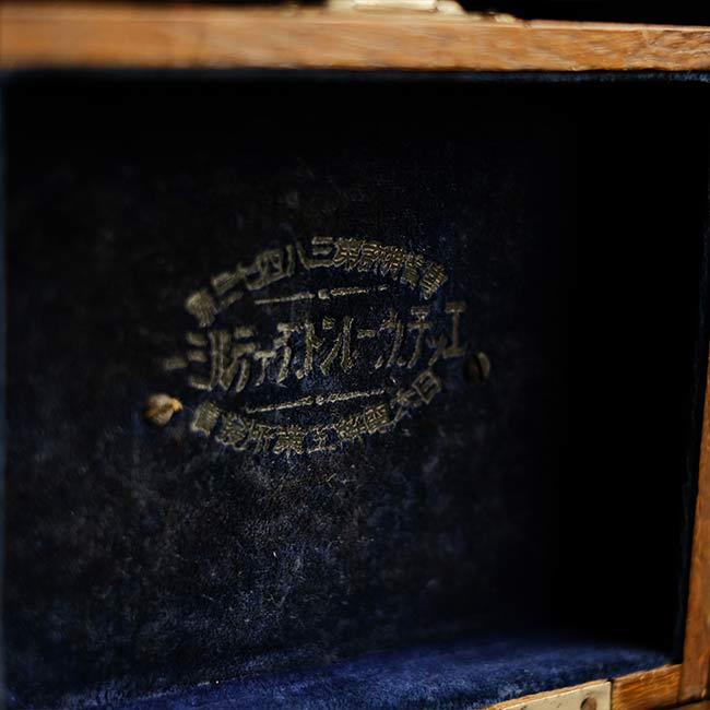 High-frequency therapy device wooden box