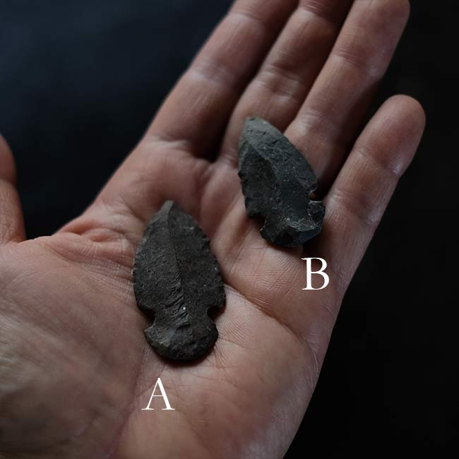 Stone arrowhead (arrowhead, arrowhead)