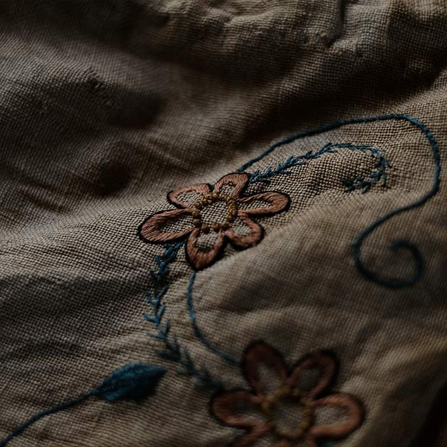 Linen drawstring bag