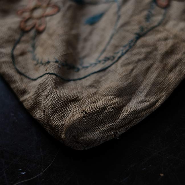 Linen drawstring bag