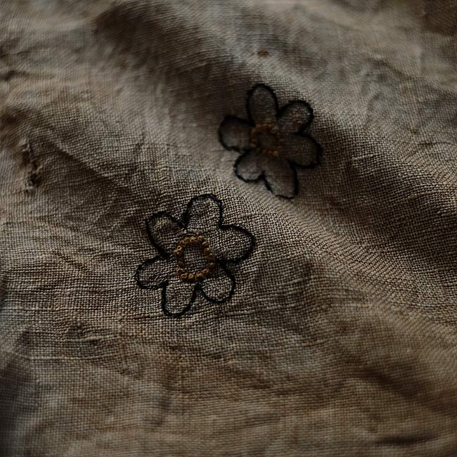 Linen drawstring bag