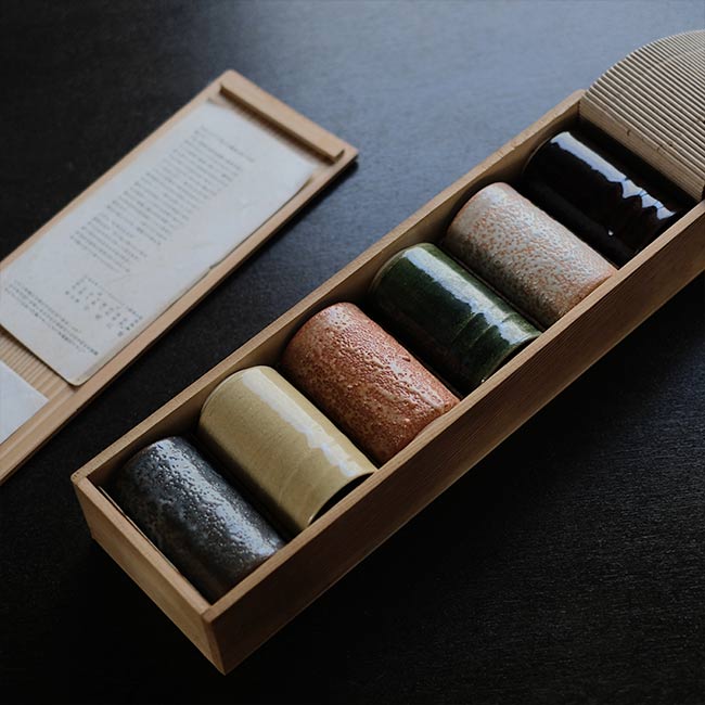 美濃 雅山窯 中島正雄 湯呑セット – zakka store towi