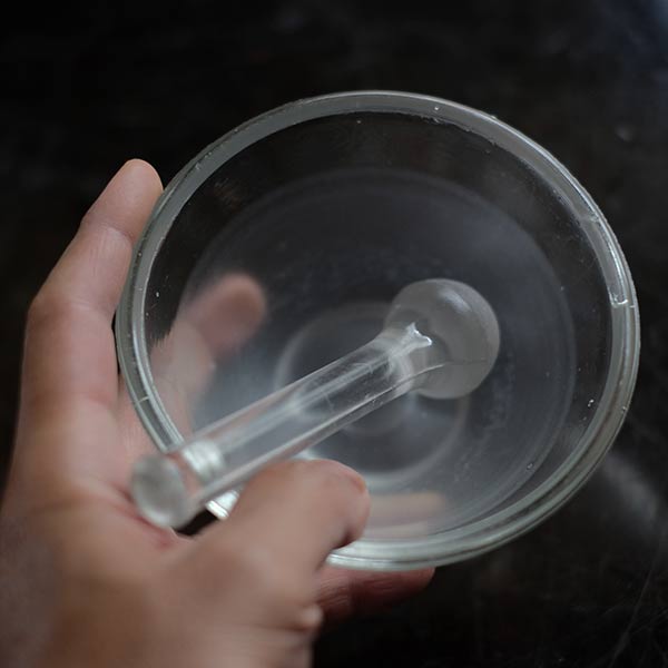ガラスの乳鉢 φ11.8cm