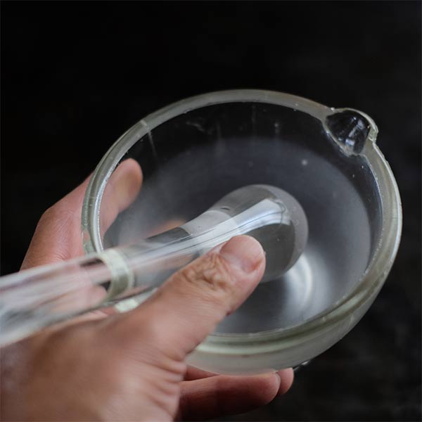 ガラスの乳鉢 φ12cm