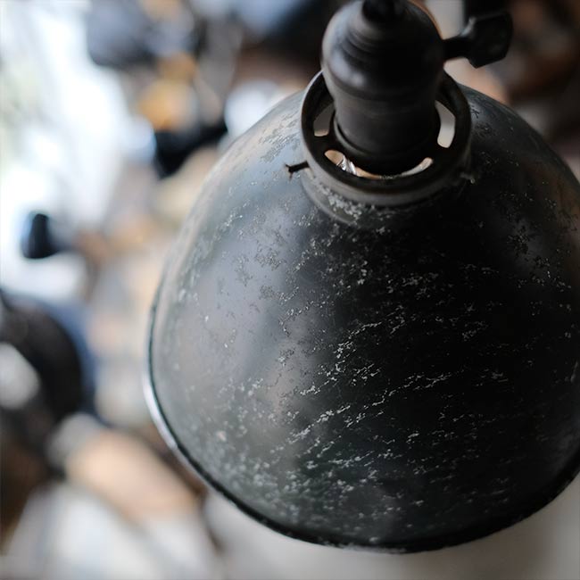 Aluminum shade pendant light