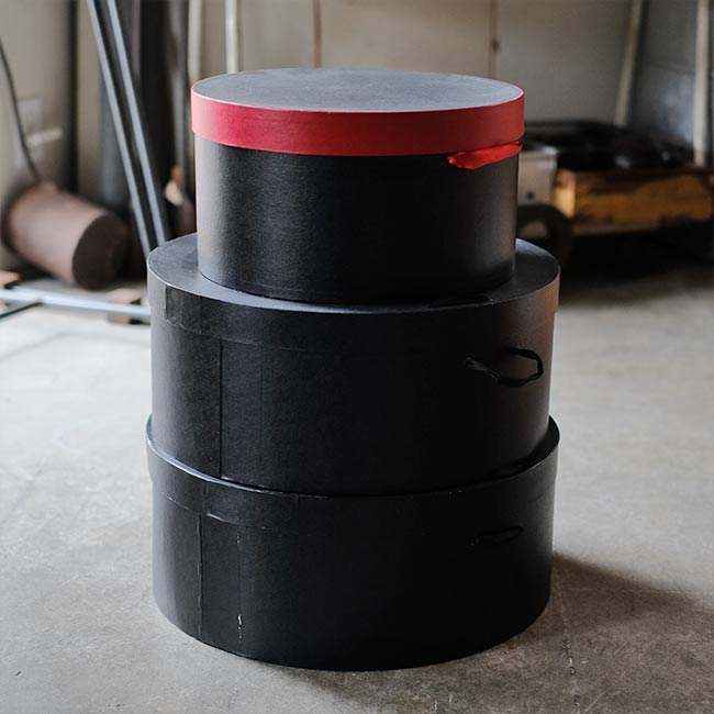 Set of 3 hat boxes (shipping not available)