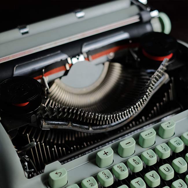 HERMES 3000 typewriter ink ribbon replaced