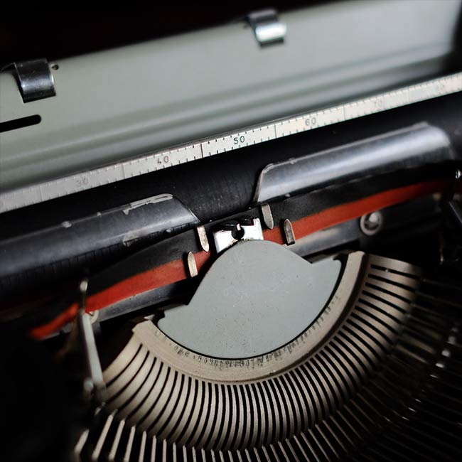 HERMES Media3 typewriter ink ribbon replaced