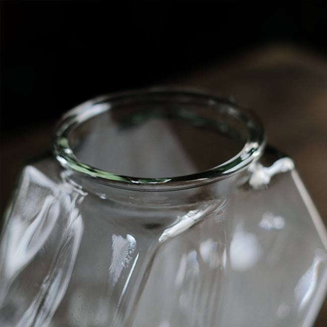 hexagonal cookie jar