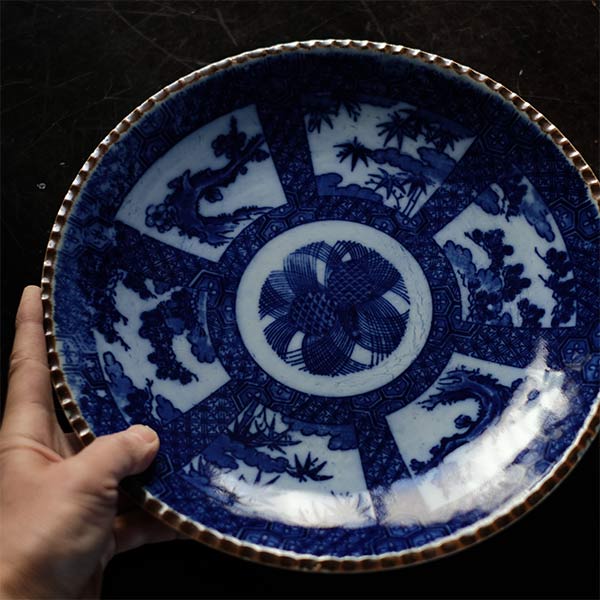 Pine, bamboo, and plum design plate