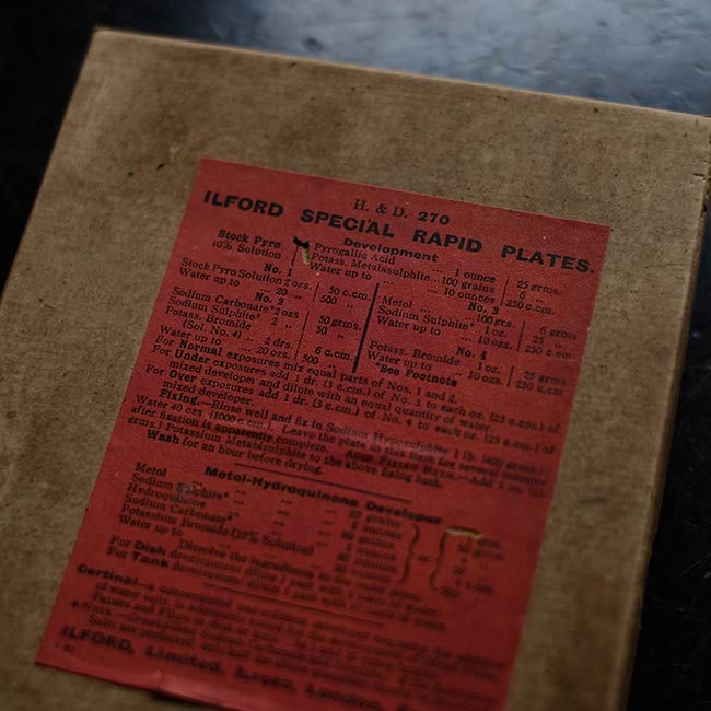 ILFORD SPECIAL RAPID PLATES Glass dry plates