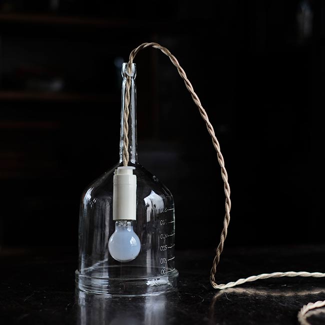 Drip glass lamp