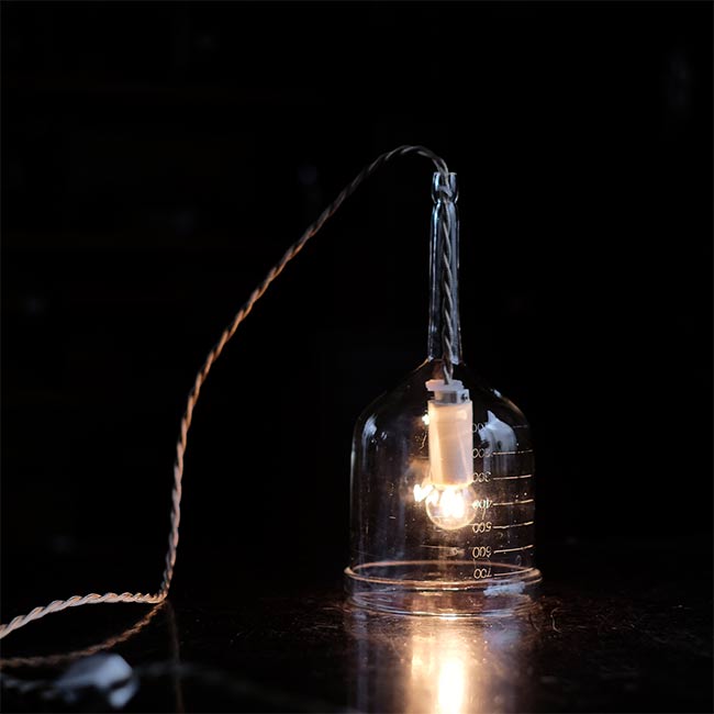 Drip glass lamp