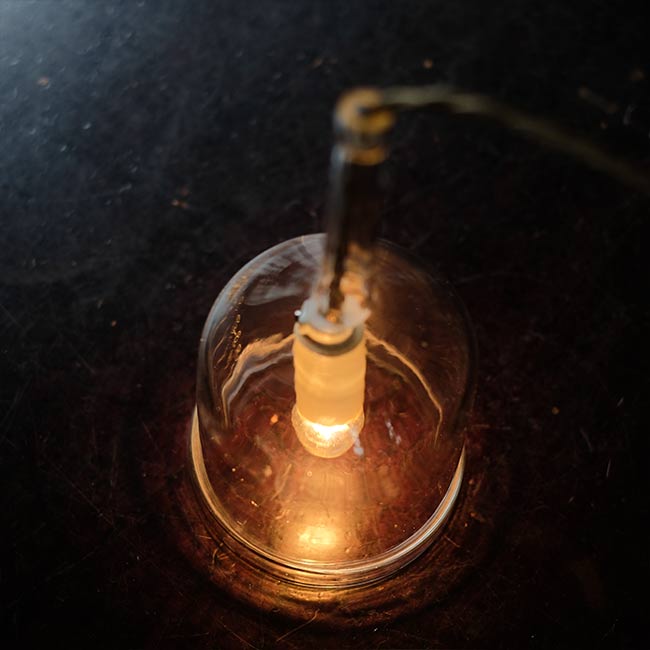 Drip glass lamp