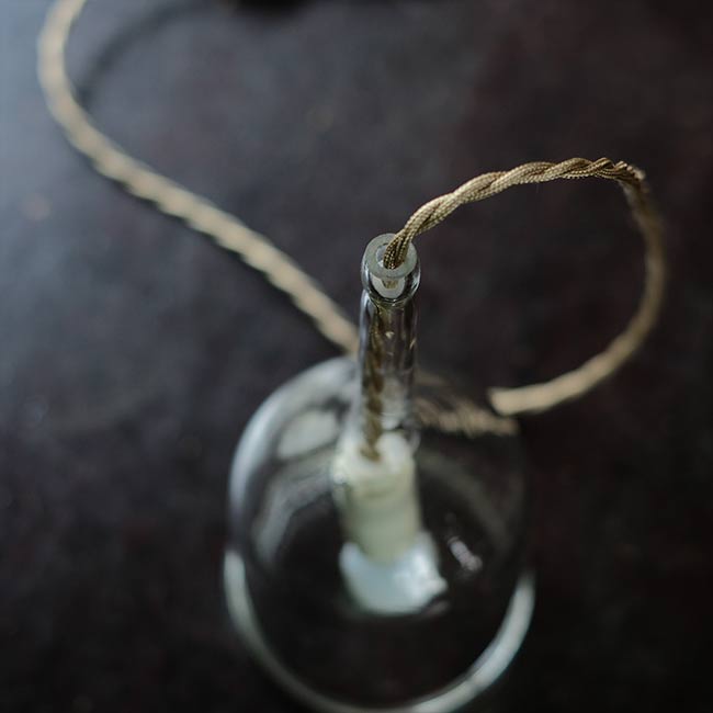 Drip glass lamp