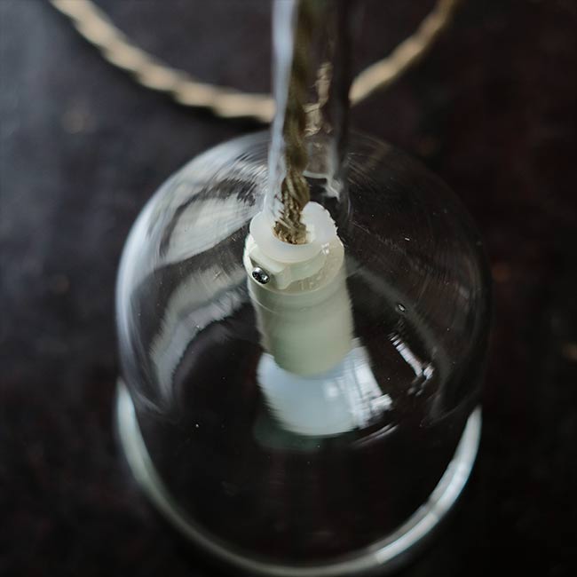 Drip glass lamp